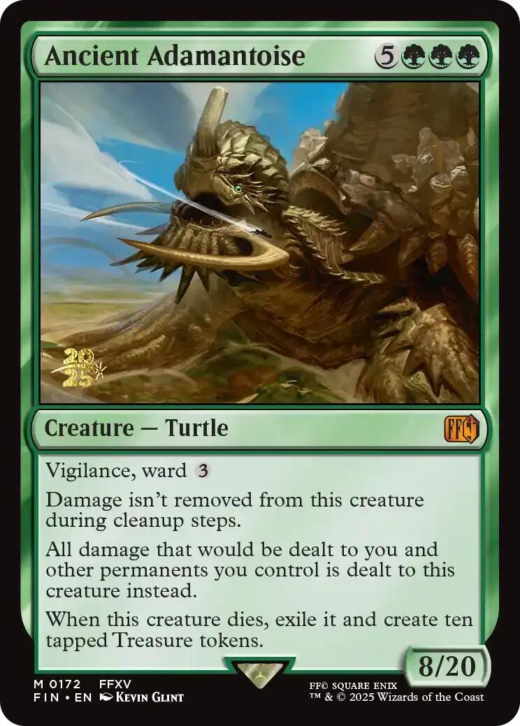 Ancient Adamantoise [FINAL FANTASY Prerelease Promo] | Good Games Cannington