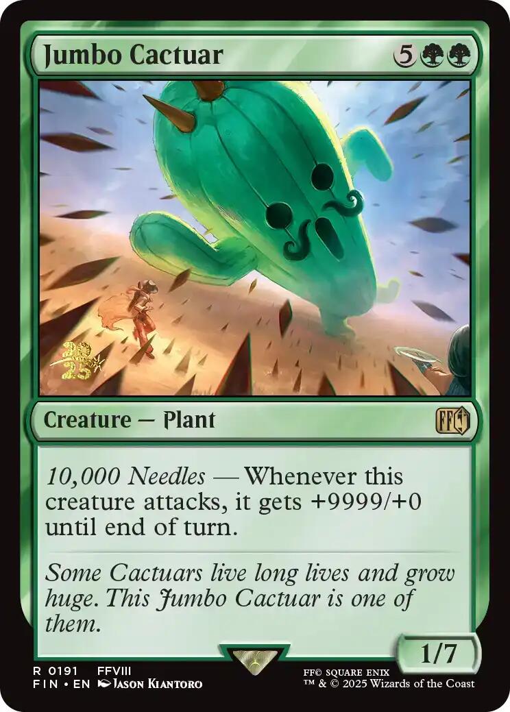 Jumbo Cactuar [FINAL FANTASY Prerelease Promo] | Good Games Cannington