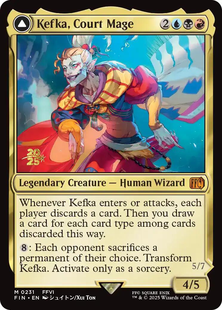 Kefka, Court Mage // Kefka, Ruler of Ruin [FINAL FANTASY Prerelease Promo] | Good Games Cannington