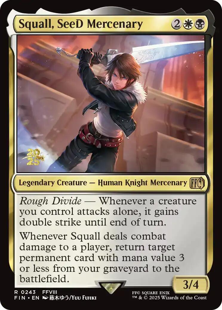 Squall, SeeD Mercenary [FINAL FANTASY Prerelease Promo] | Good Games Cannington