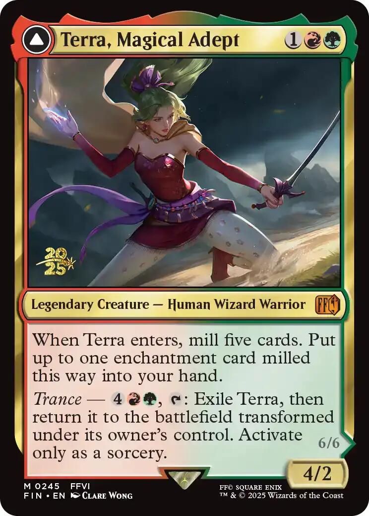 Terra, Magical Adept // Esper Terra [FINAL FANTASY Prerelease Promo] | Good Games Cannington