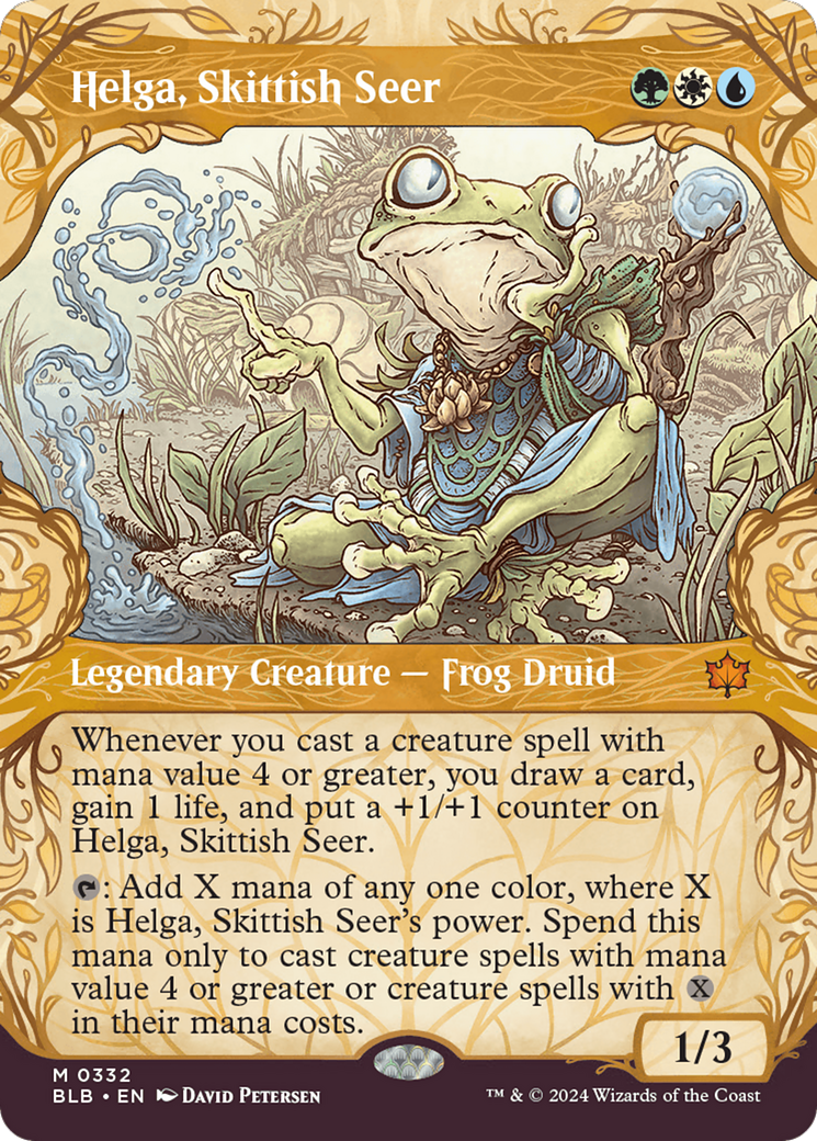 Helga, Skittish Seer (Showcase) [Bloomburrow] | Good Games Cannington