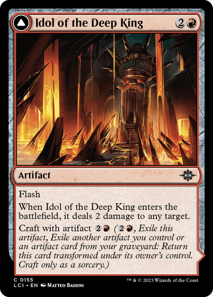 Idol of the Deep King // Sovereign's Macuahuitl [The Lost Caverns of Ixalan] | Good Games Cannington