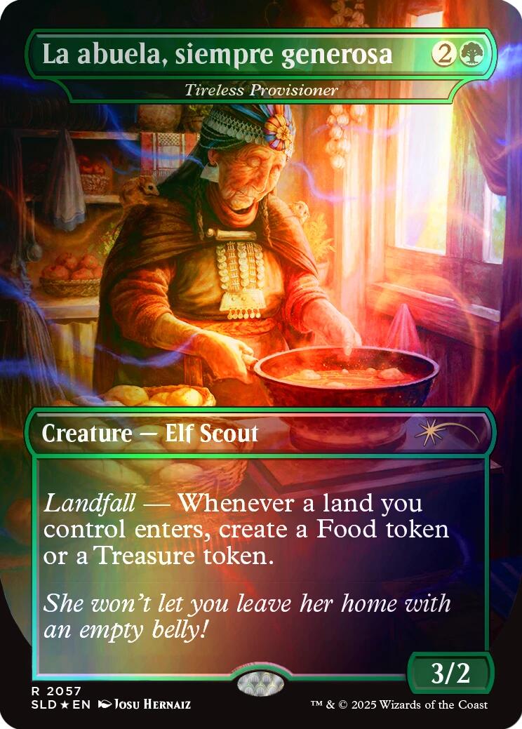 La abuela, siempre generosa - Tireless Provisioner (Rainbow Foil) [Secret Lair Drop Series] | Good Games Cannington
