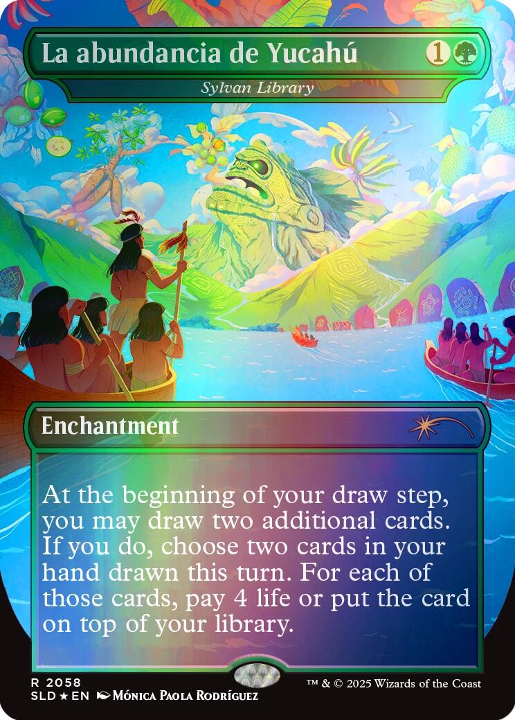 La abundancia de Yucahu - Sylvan Library (Rainbow Foil) [Secret Lair Drop Series] | Good Games Cannington
