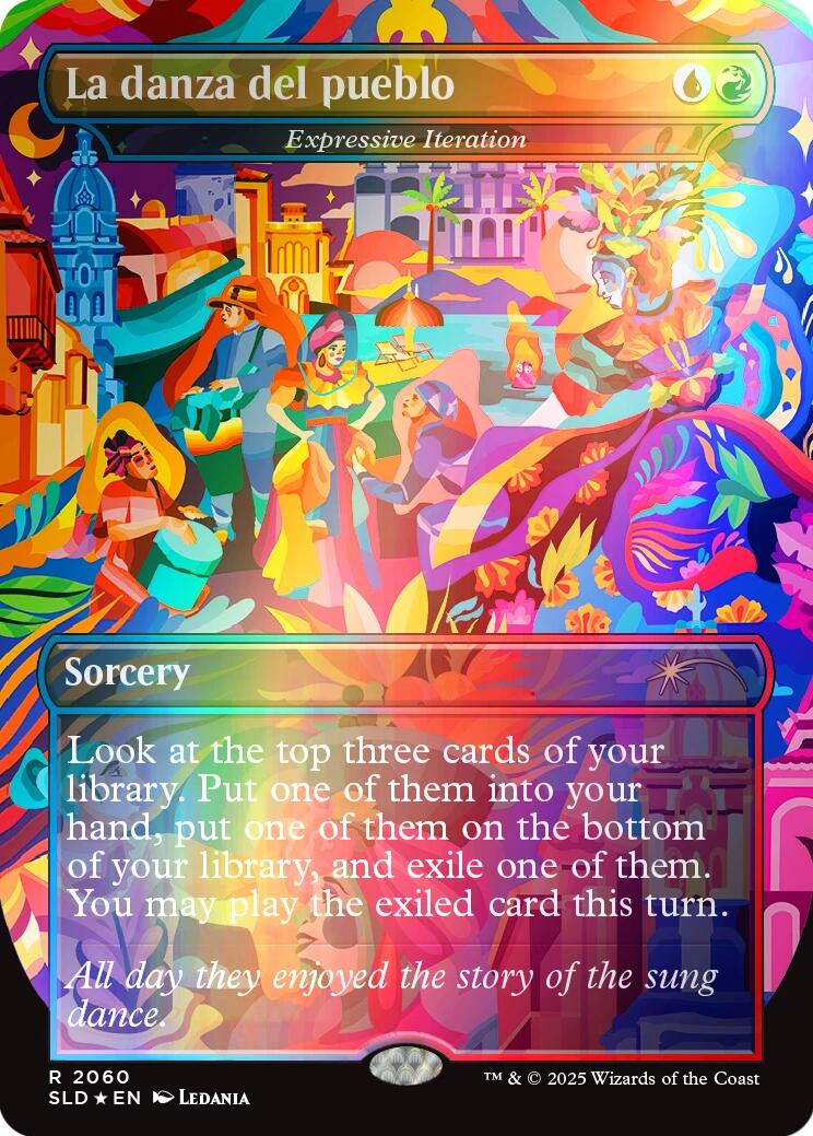 La danza del pueblo - Expressive Iteration (Rainbow Foil) [Secret Lair Drop Series] | Good Games Cannington