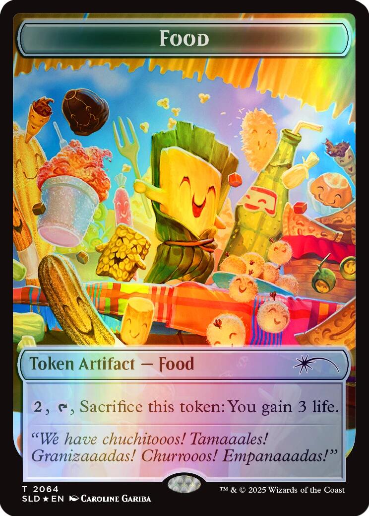 Food Token (2064) (Rainbow Foil) [Secret Lair Drop Series] | Good Games Cannington