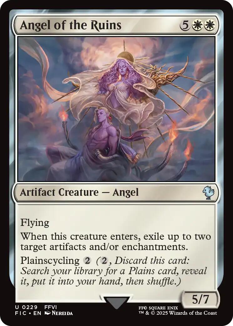 Angel of the Ruins (Surge Foil) [FINAL FANTASY Commander] | Good Games Cannington