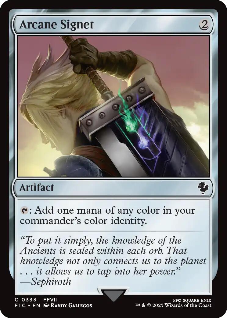 Arcane Signet (0333) (Surge Foil) [FINAL FANTASY Commander] | Good Games Cannington