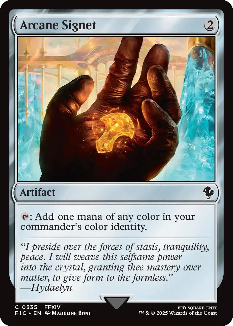 Arcane Signet (0335) (Surge Foil) [FINAL FANTASY Commander] | Good Games Cannington