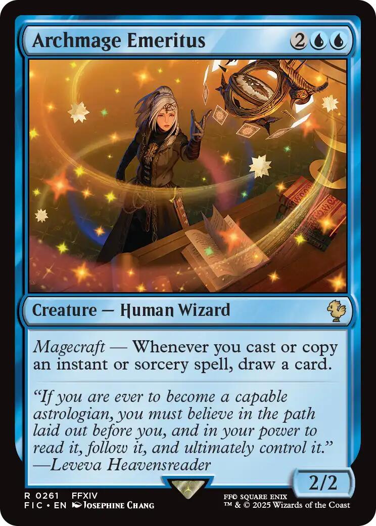 Archmage Emeritus (Surge Foil) [FINAL FANTASY Commander] | Good Games Cannington