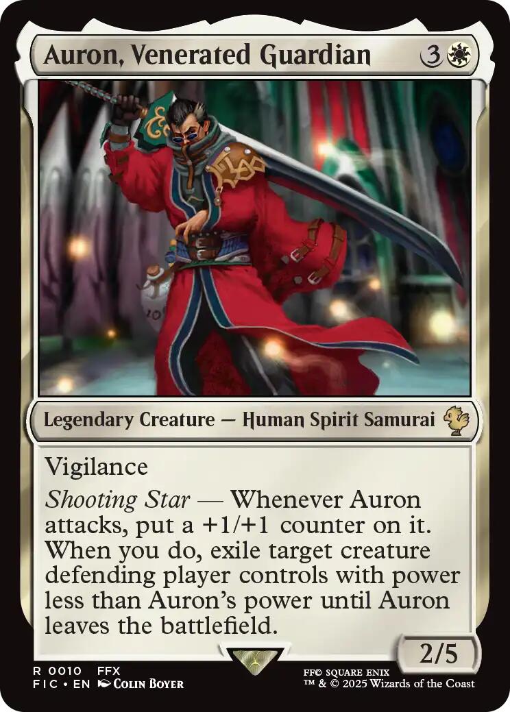 Auron, Venerated Guardian (Surge Foil) [FINAL FANTASY Commander] | Good Games Cannington