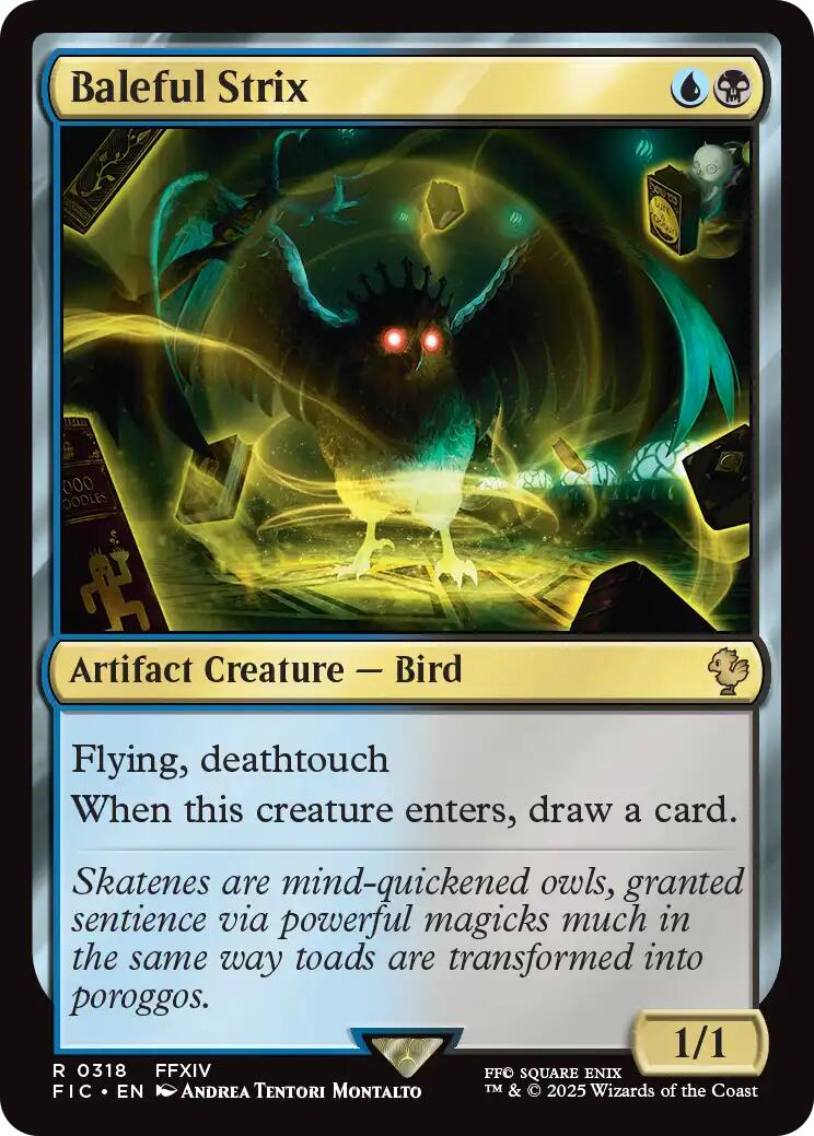 Baleful Strix (Surge Foil) [FINAL FANTASY Commander] | Good Games Cannington