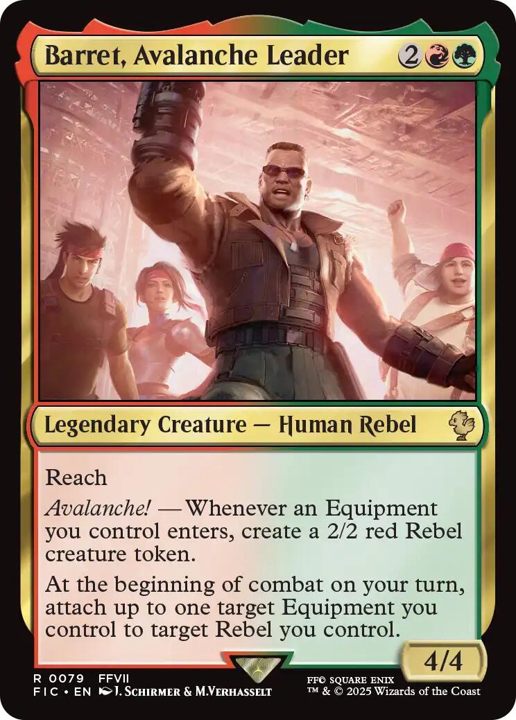 Barret, Avalanche Leader (Surge Foil) [FINAL FANTASY Commander] | Good Games Cannington