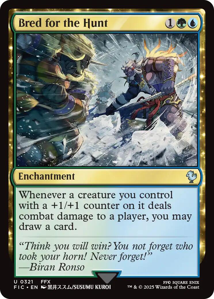 Bred for the Hunt (Surge Foil) [FINAL FANTASY Commander] | Good Games Cannington