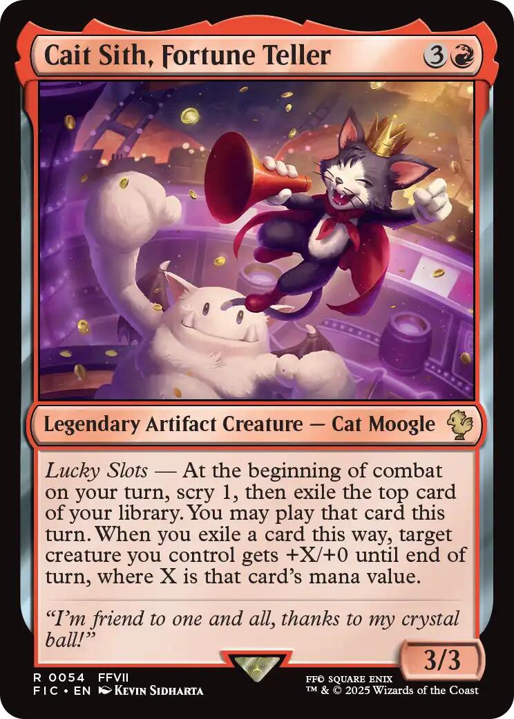 Cait Sith, Fortune Teller (Surge Foil) [FINAL FANTASY Commander] | Good Games Cannington