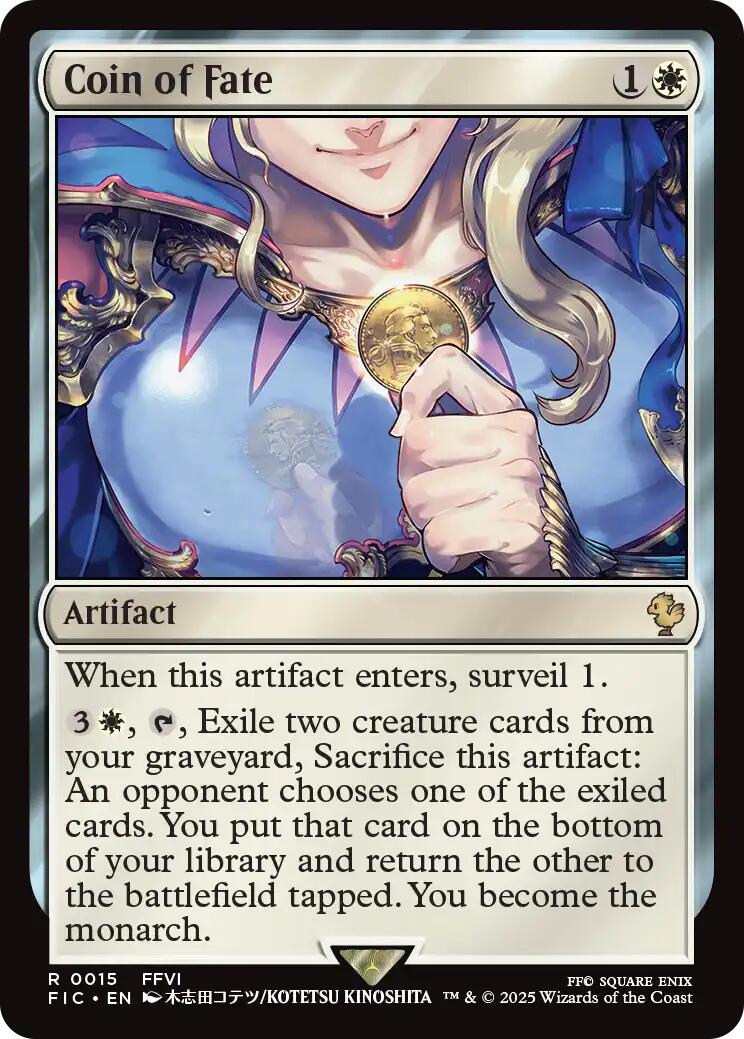 Coin of Fate (Surge Foil) [FINAL FANTASY Commander] | Good Games Cannington