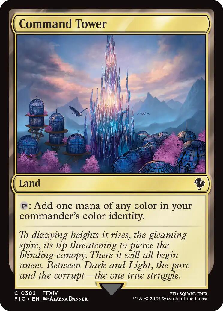 Command Tower (0382) (Surge Foil) [FINAL FANTASY Commander] | Good Games Cannington