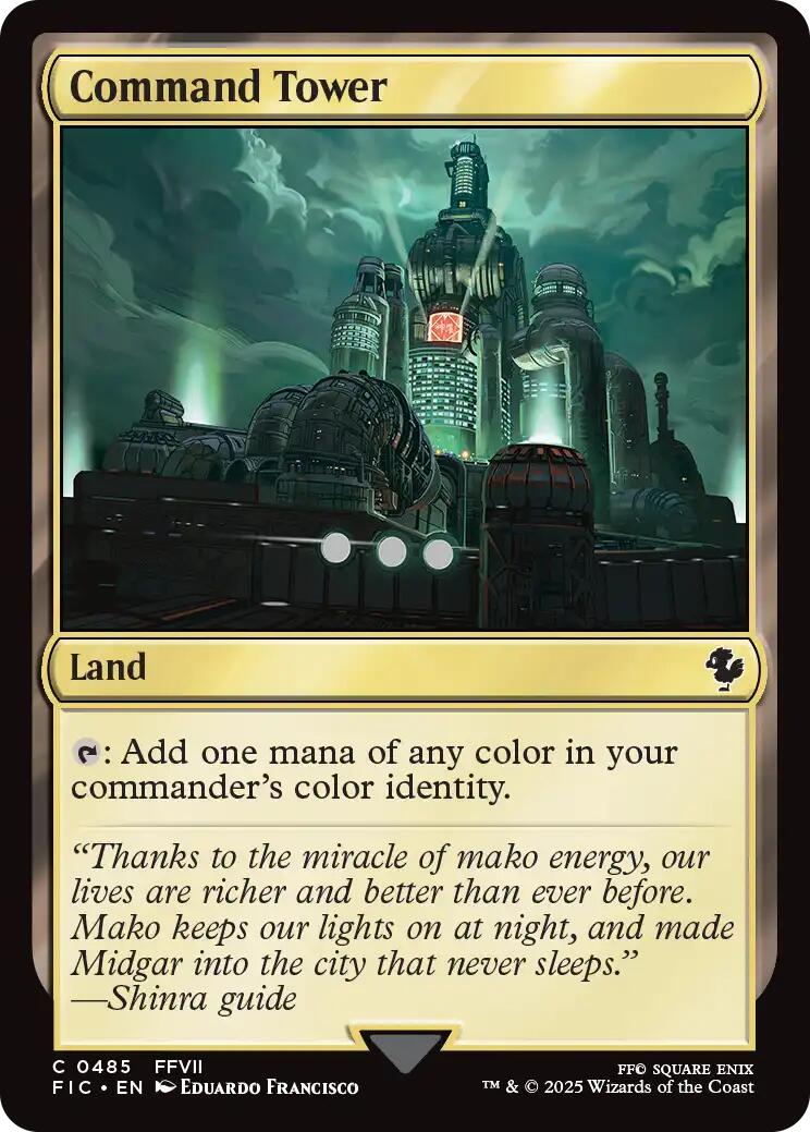 Command Tower (0485) (Surge Foil) [FINAL FANTASY Commander] | Good Games Cannington
