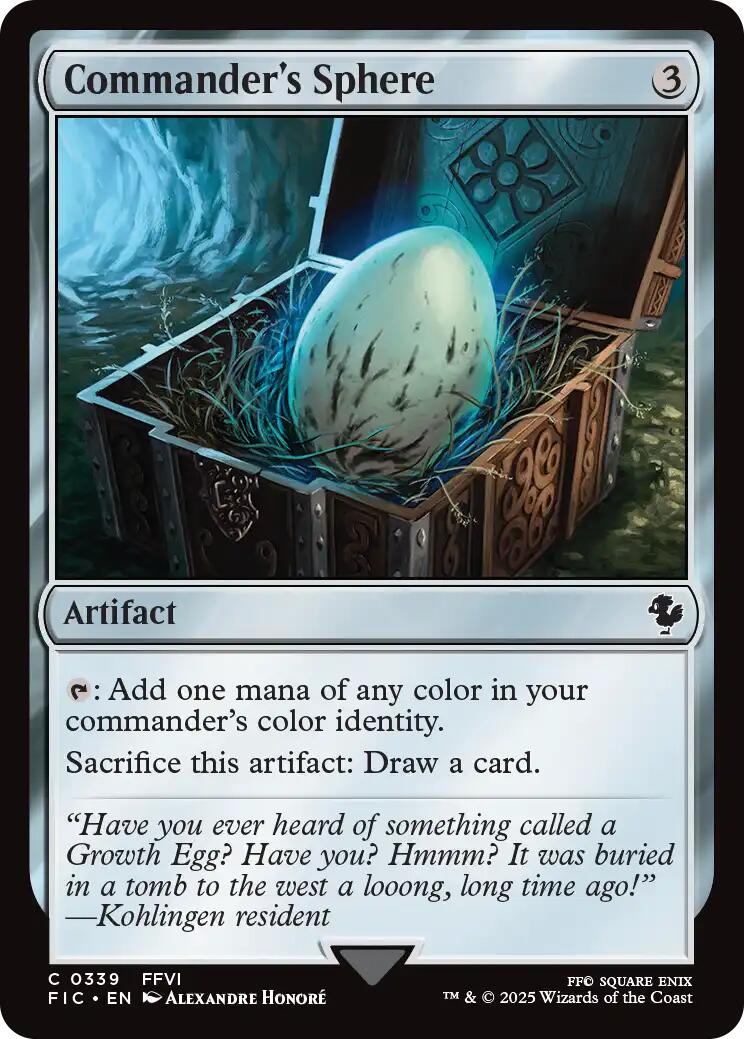 Commander's Sphere (Surge Foil) [FINAL FANTASY Commander] | Good Games Cannington