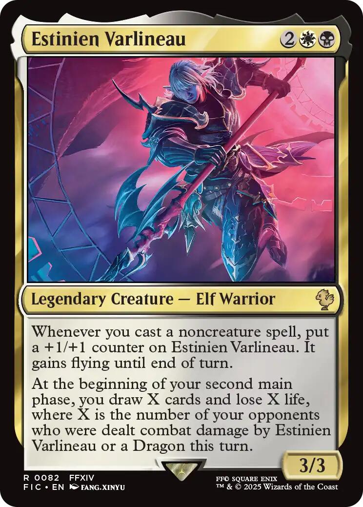 Estinien Varlineau (Surge Foil) [FINAL FANTASY Commander] | Good Games Cannington