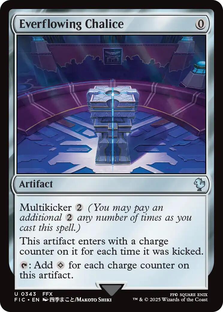 Everflowing Chalice (Surge Foil) [FINAL FANTASY Commander] | Good Games Cannington