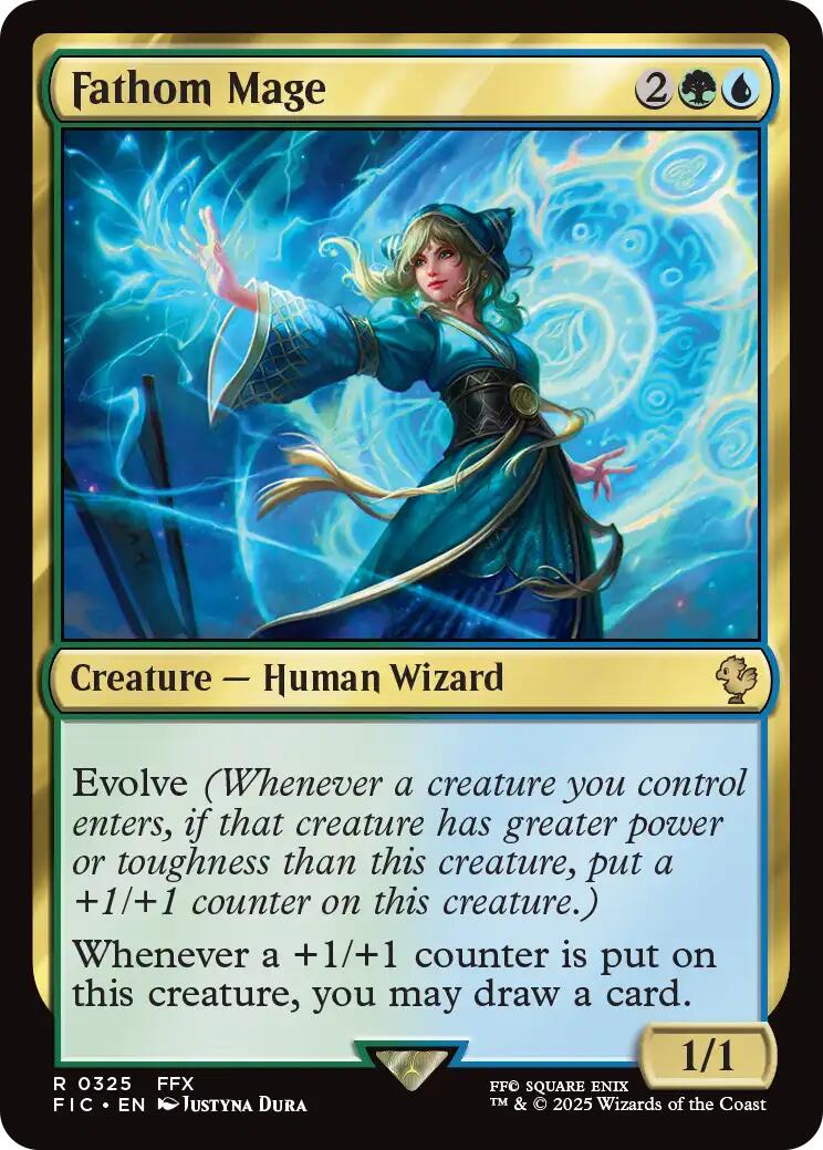 Fathom Mage (Surge Foil) [FINAL FANTASY Commander] | Good Games Cannington