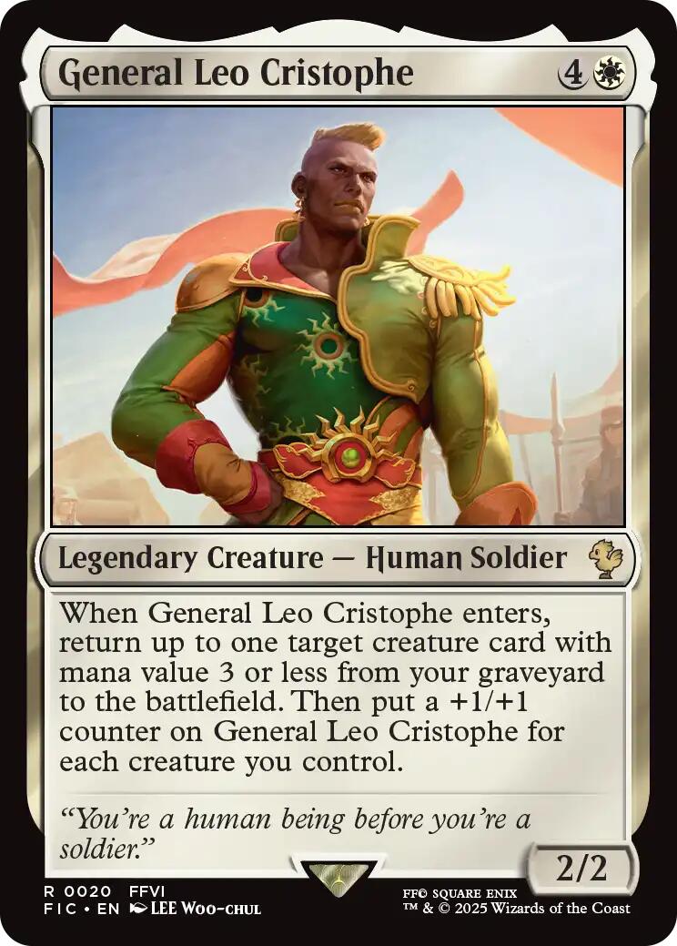 General Leo Cristophe (Surge Foil) [FINAL FANTASY Commander] | Good Games Cannington