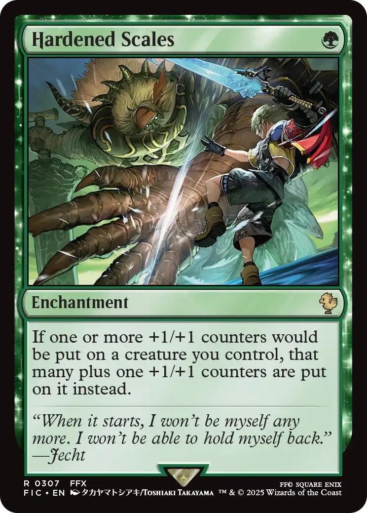 Hardened Scales (Surge Foil) [FINAL FANTASY Commander] | Good Games Cannington