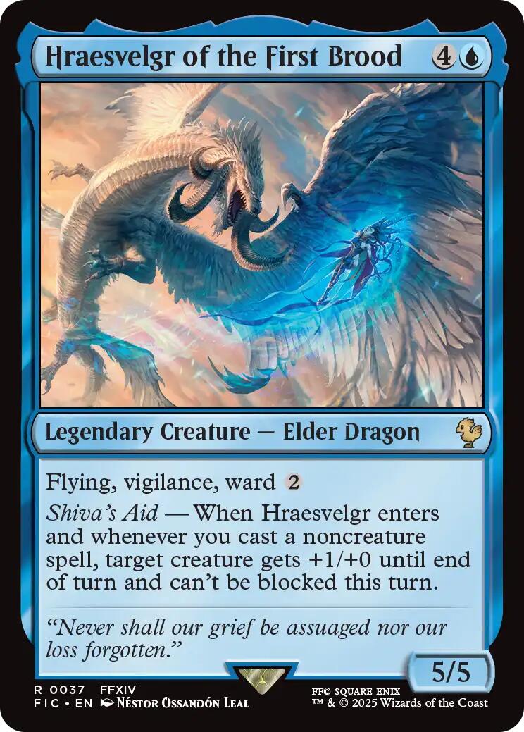 Hraesvelgr of the First Brood (Surge Foil) [FINAL FANTASY Commander] | Good Games Cannington