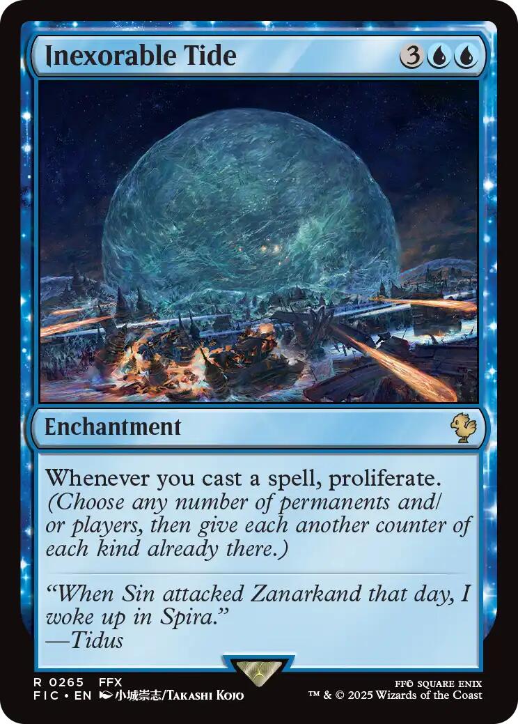 Inexorable Tide (Surge Foil) [FINAL FANTASY Commander] | Good Games Cannington
