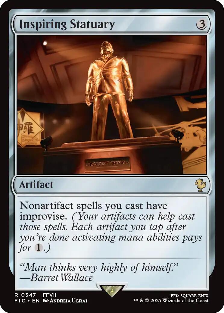 Inspiring Statuary (Surge Foil) [FINAL FANTASY Commander] | Good Games Cannington