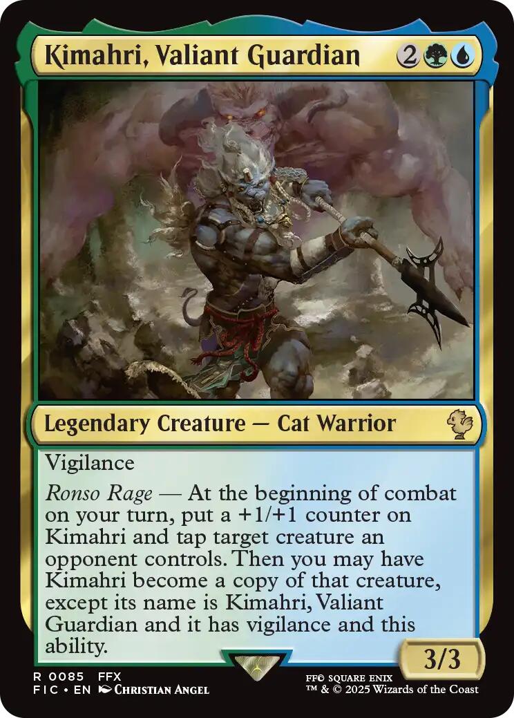 Kimahri, Valiant Guardian (Surge Foil) [FINAL FANTASY Commander] | Good Games Cannington