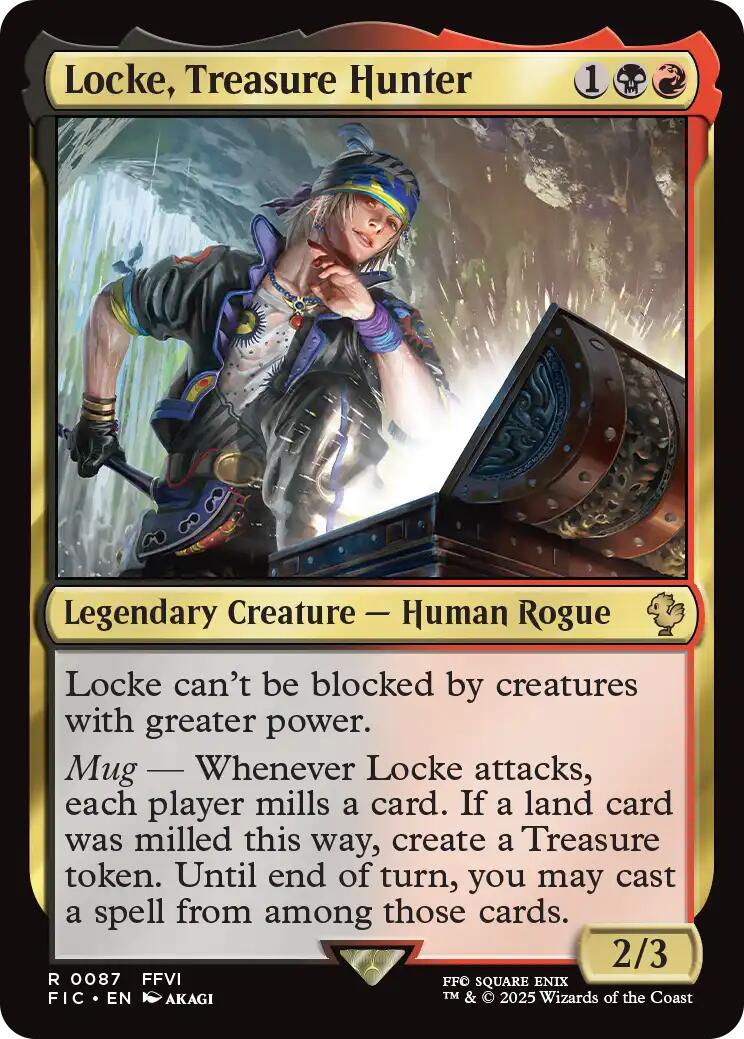 Locke, Treasure Hunter (Surge Foil) [FINAL FANTASY Commander] | Good Games Cannington