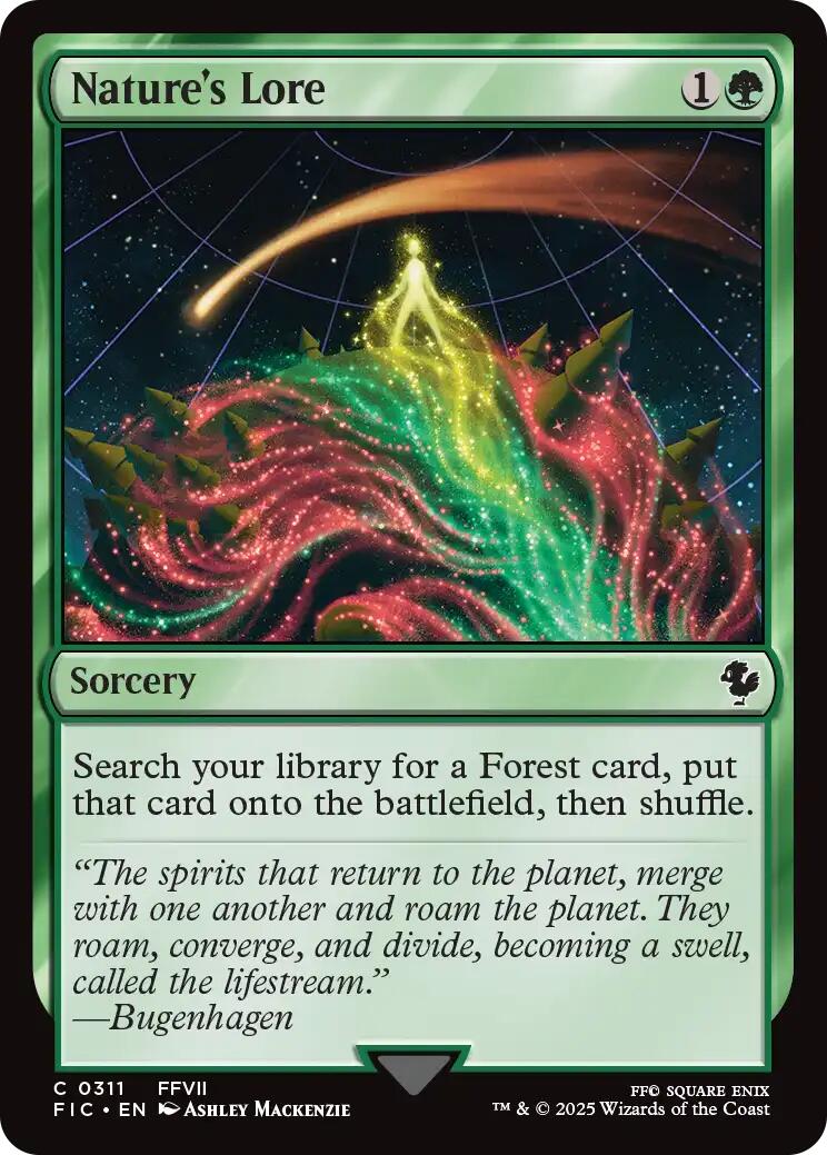 Nature's Lore (Surge Foil) [FINAL FANTASY Commander] | Good Games Cannington