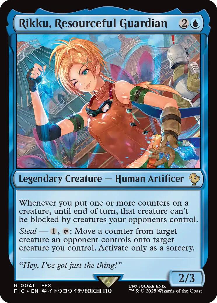 Rikku, Resourceful Guardian (Surge Foil) [FINAL FANTASY Commander] | Good Games Cannington