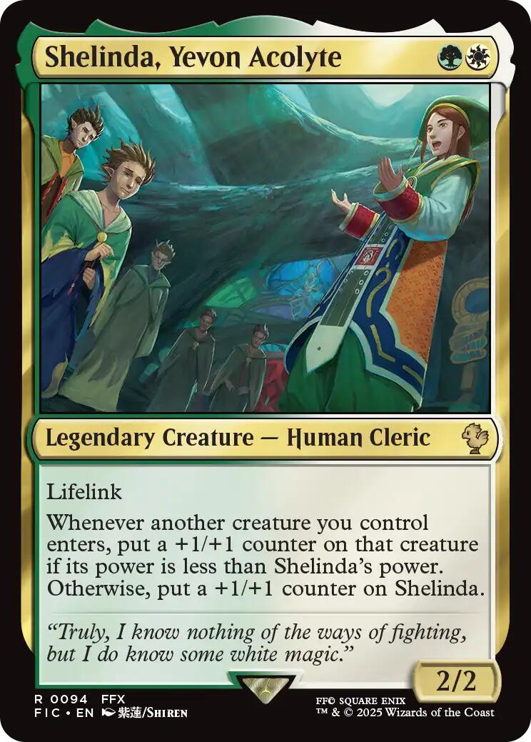 Shelinda, Yevon Acolyte (Surge Foil) [FINAL FANTASY Commander] | Good Games Cannington