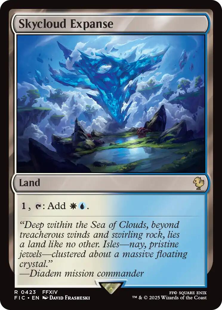 Skycloud Expanse (Surge Foil) [FINAL FANTASY Commander] | Good Games Cannington