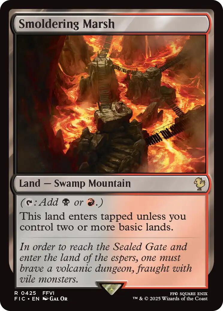 Smoldering Marsh (Surge Foil) [FINAL FANTASY Commander] | Good Games Cannington