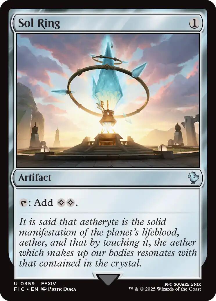 Sol Ring (0359) (Surge Foil) [FINAL FANTASY Commander] | Good Games Cannington