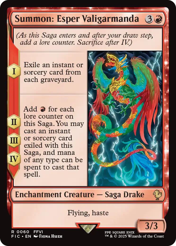 Summon: Esper Valigarmanda (Surge Foil) [FINAL FANTASY Commander] | Good Games Cannington