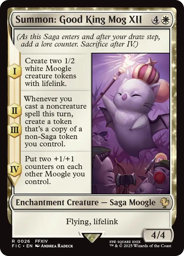 Summon: Good King Mog XII (Surge Foil) [FINAL FANTASY Commander] | Good Games Cannington