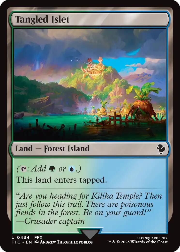 Tangled Islet (Surge Foil) [FINAL FANTASY Commander] | Good Games Cannington
