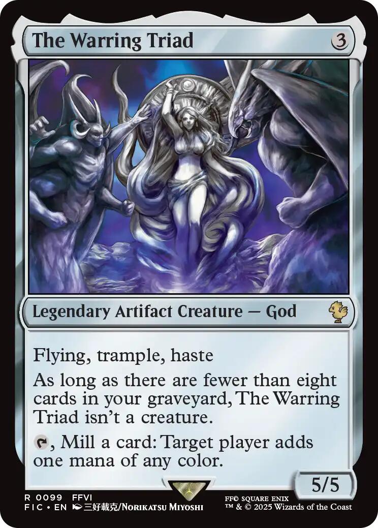The Warring Triad (Surge Foil) [FINAL FANTASY Commander] | Good Games Cannington