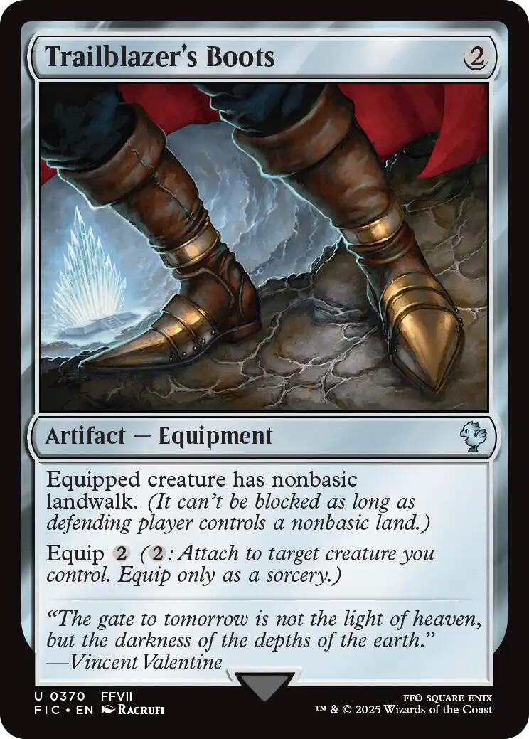 Trailblazer's Boots (Surge Foil) [FINAL FANTASY Commander] | Good Games Cannington