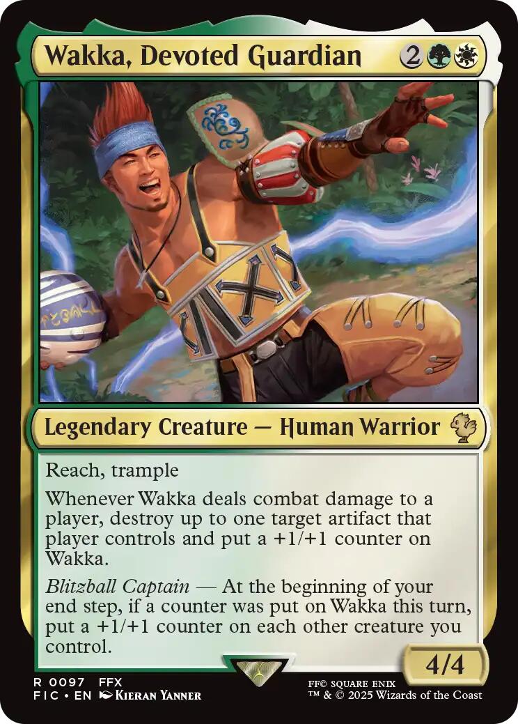 Wakka, Devoted Guardian (Surge Foil) [FINAL FANTASY Commander] | Good Games Cannington