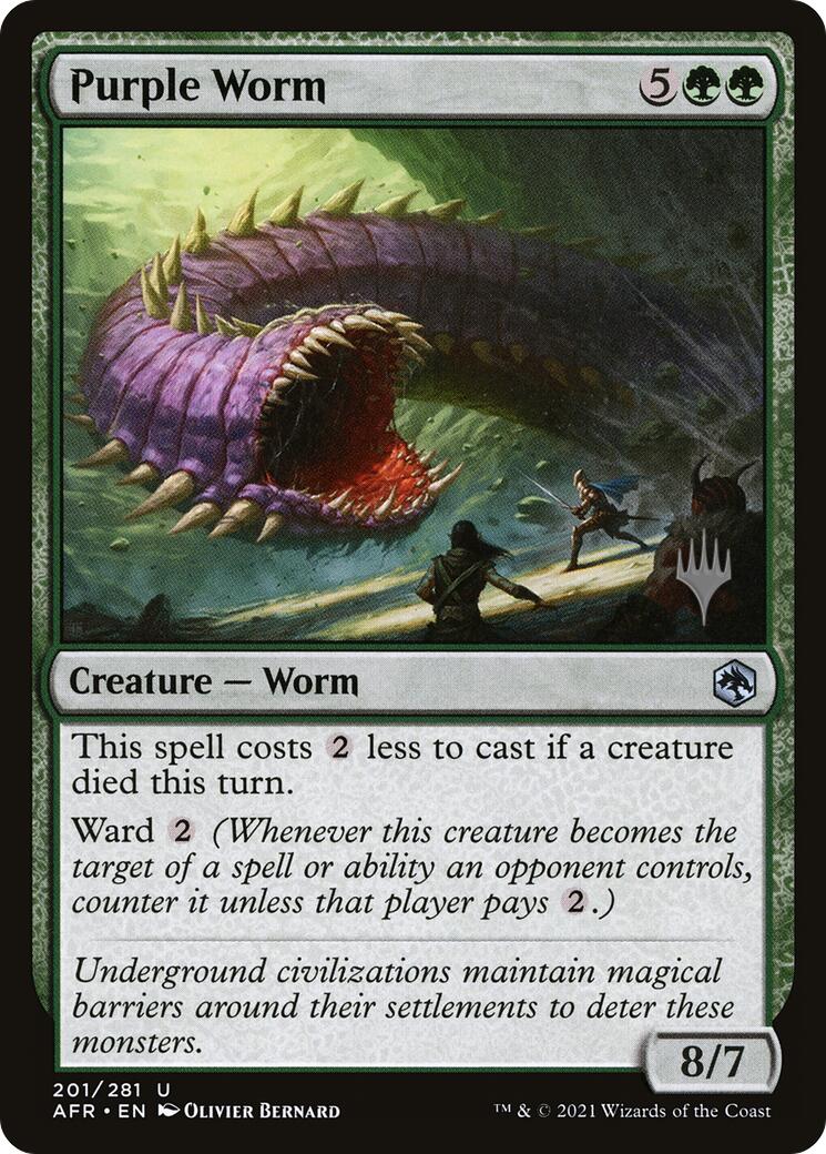 Purple Worm [Tarkir: Dragonstorm Promos] | Good Games Cannington