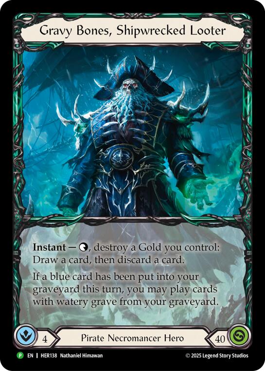 Gravy Bones, Shipwrecked Looter [HER138] (Promo)  Rainbow Foil | Good Games Cannington