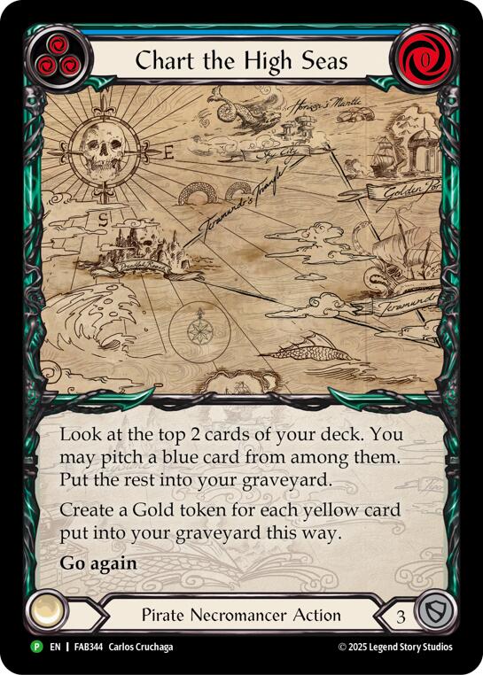 Chart the High Seas [FAB344] (Promo)  Rainbow Foil | Good Games Cannington
