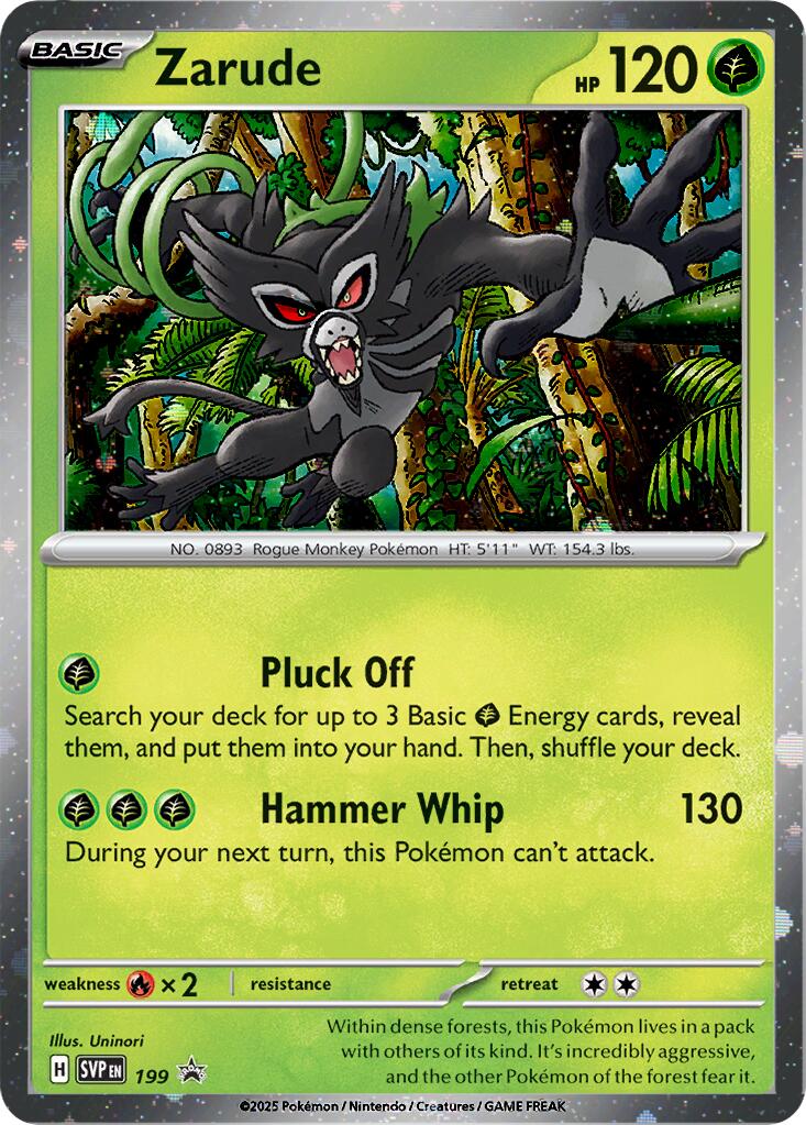 Zarude (199) (Cosmos Holo) [Scarlet & Violet: Black Star Promos] | Good Games Cannington